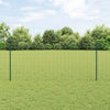Vidaxl hek met paal groen 1 x 25 m staal