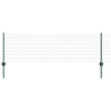 Valla vidaxxl con poste verde 0,6 x 10 m acero y PVC