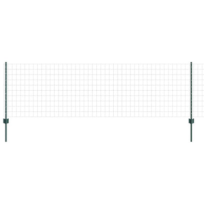 Valla vidaxxl con poste verde 0,8 x 10 m acero
