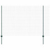Valla vidaxl con poste verde 1,6 x 10 m acero y PVC
