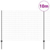 Valla vidaxl con poste gris 1,5 x 10 m acero y PVC