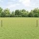 Valla vidaxl con poste gris 0,4 x 10 m acero y PVC