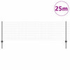 Valla vidaxl con poste gris 0,8 x 25 m acero y PVC