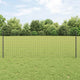 Valla vidaxxl con poste acero gris 0,8 x 10 m