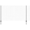 Valla vidaxl con poste gris 1,4 x 10 m acero y PVC