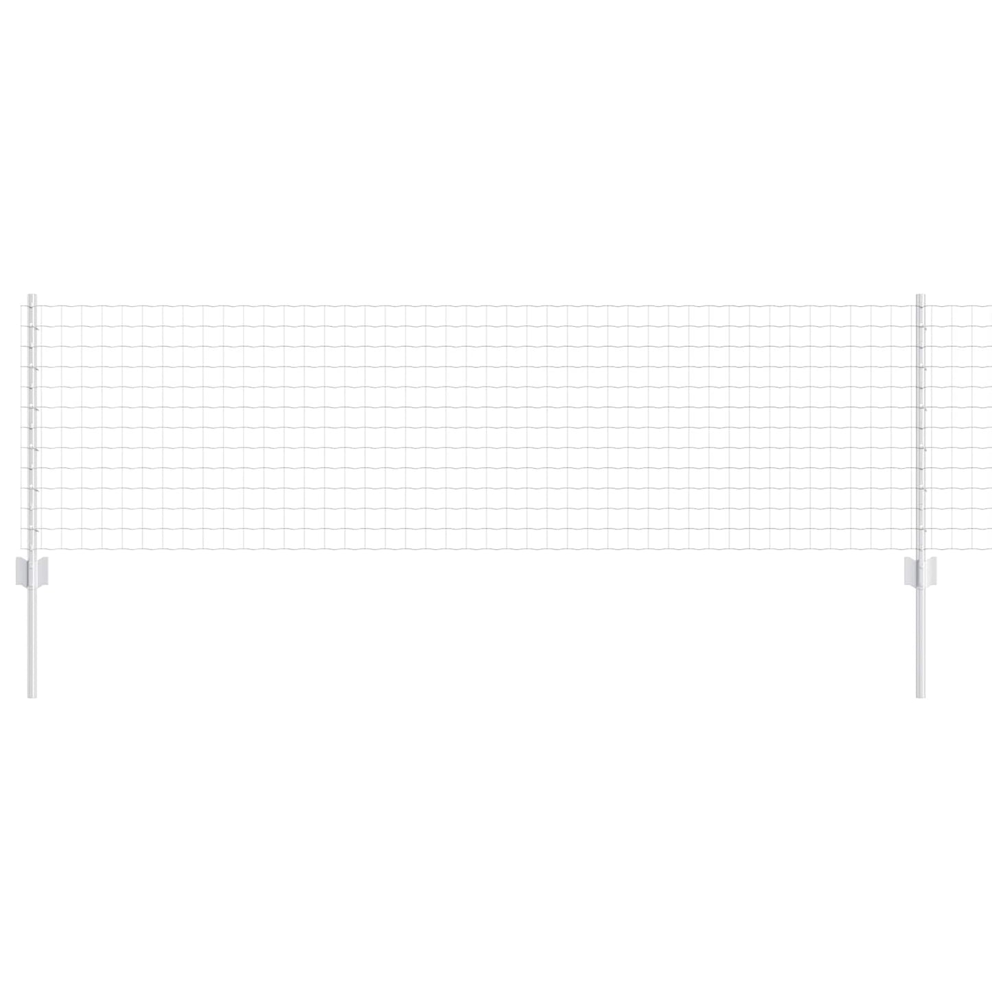 Valla vidaxxl con poste plata 0,6 x 10 m acero