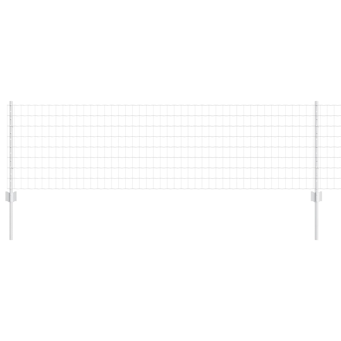 Valla vidaxxl con poste plata 0,6 x 10 m acero