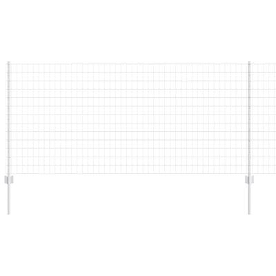 Vidaxl hek met paal zilver 1 x 10 m staal