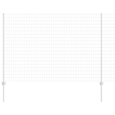 Valla vidaxl con poste plata 1,5 x 10 m acero