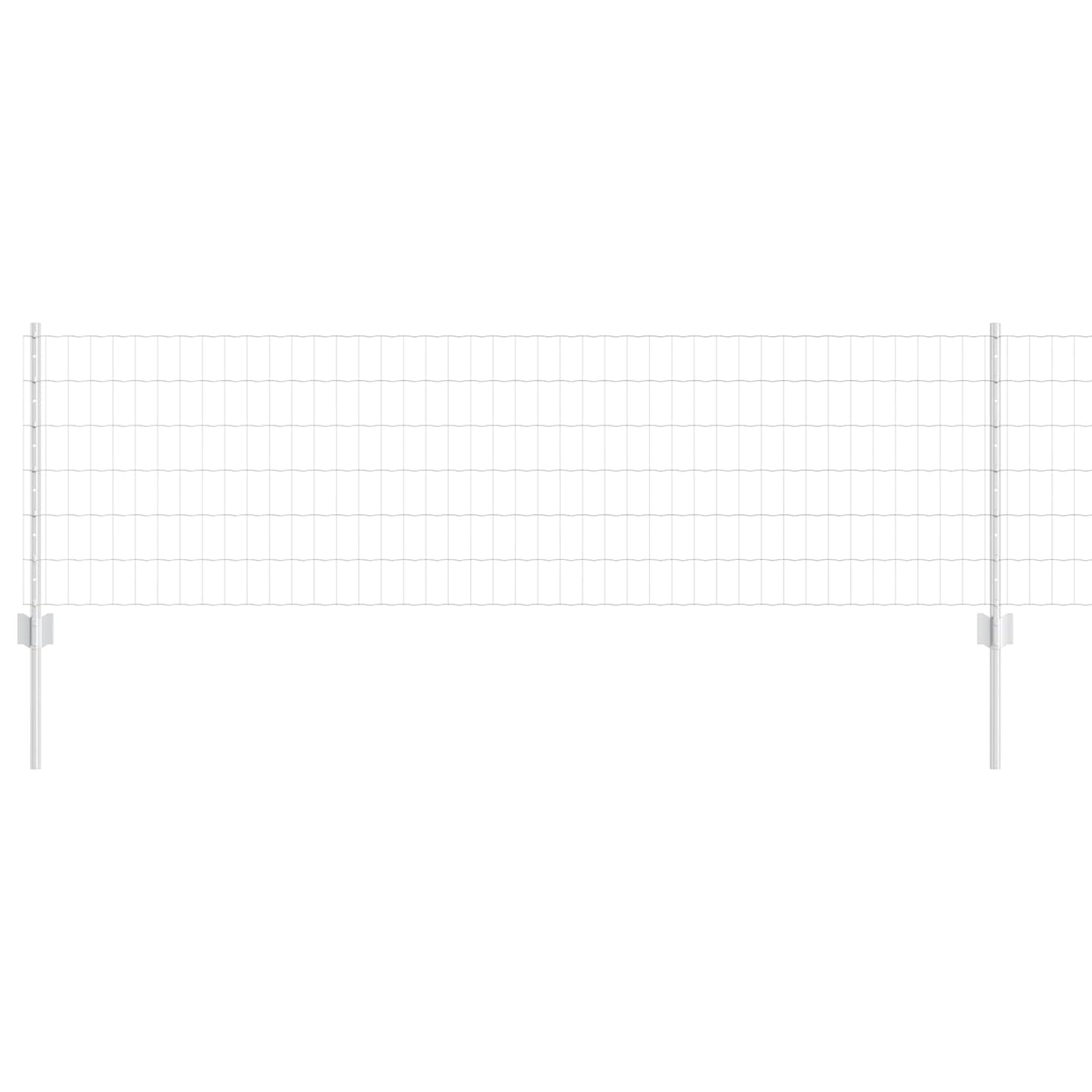 Valla vidaxxl con poste plata 0,6 x 10 m acero