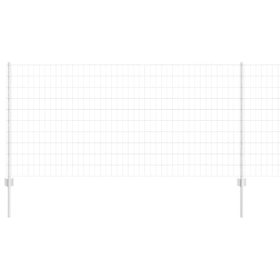 Vidaxl hek met paal zilver 1 x 10 m staal
