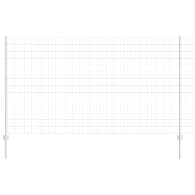 Valla vidaxxl con poste plata 1,4 x 10 m acero