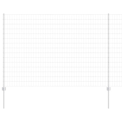 Valla vidaxl con poste plata 1,5 x 10 m acero