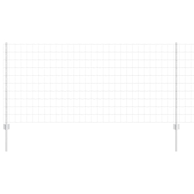 Vidaxl hek met paal zilver 1 x 10 m staal