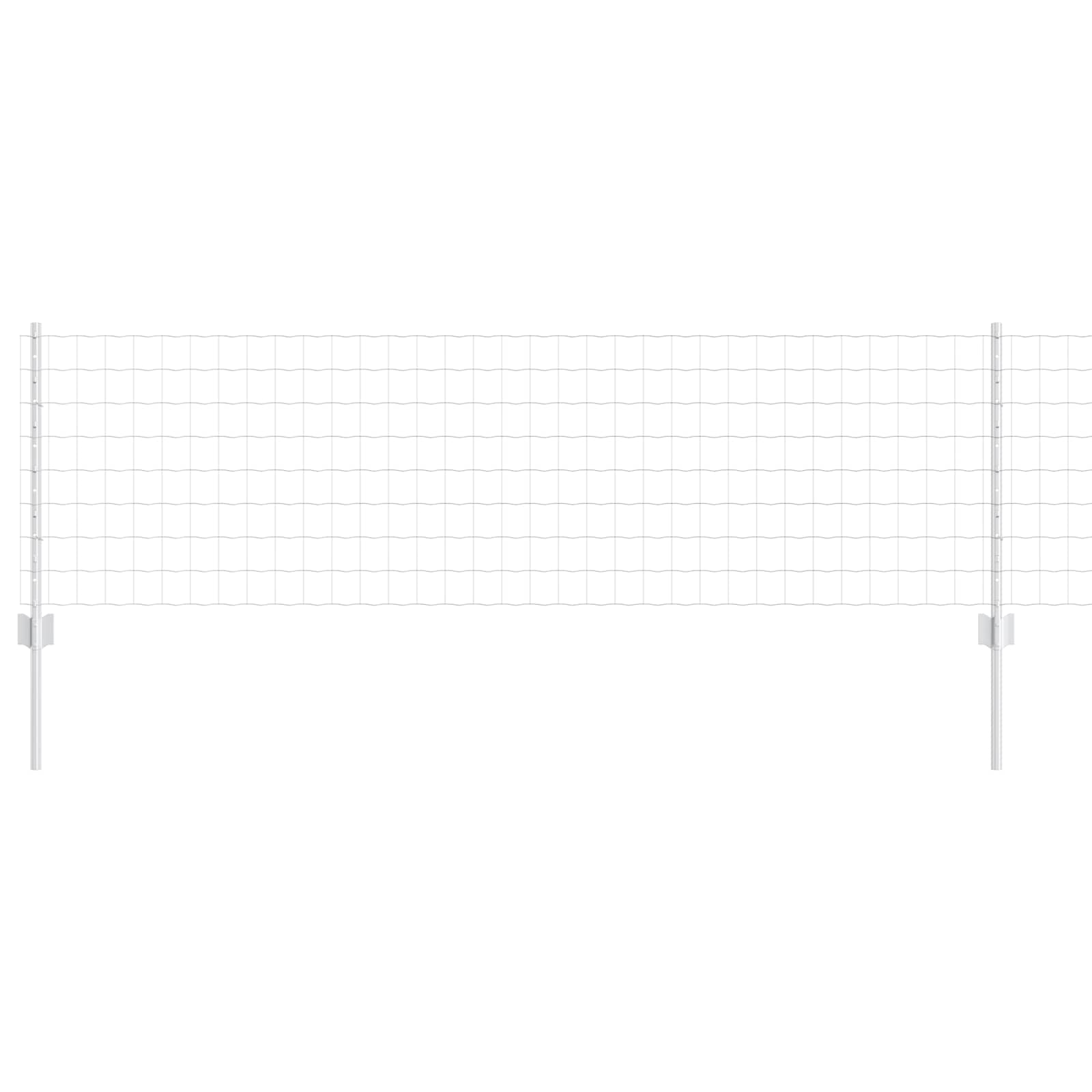 Valla vidaxxl con poste plata 0,6 x 10 m acero