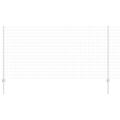 Vidaxl hek met paal zilver 1,2 x 10 m staal