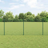 Valla vidaxxl con poste verde 1 x 10 m acero y PVC