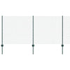 Valla vidaxxl con poste verde 1 x 10 m acero y PVC