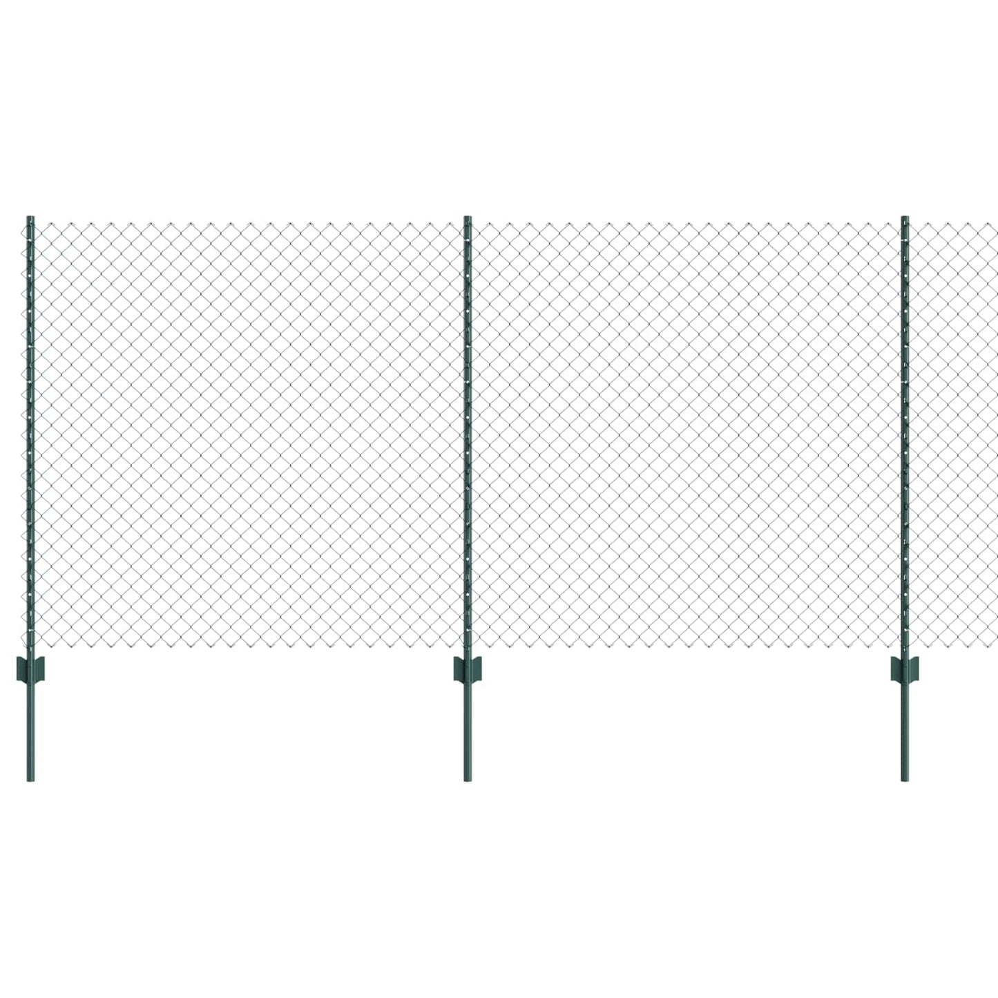 Recinzione Vidaxxl con palo verde 1,2 x 10 m in acciaio e PVC