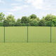 Recinzione Vidaxxl con palo verde 1,4 x 10 m in acciaio e PVC
