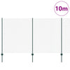 Valla vidaxxl con poste verde 1,4 x 10 m acero y PVC