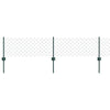 Valla vidaxxl con poste verde 0,4 x 10 m acero y PVC