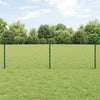 Valla vidaxxl con poste verde 0,6 x 10 m acero y PVC