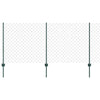 Recinzione Vidaxxl con palo verde 1 x 10 m in acciaio e PVC