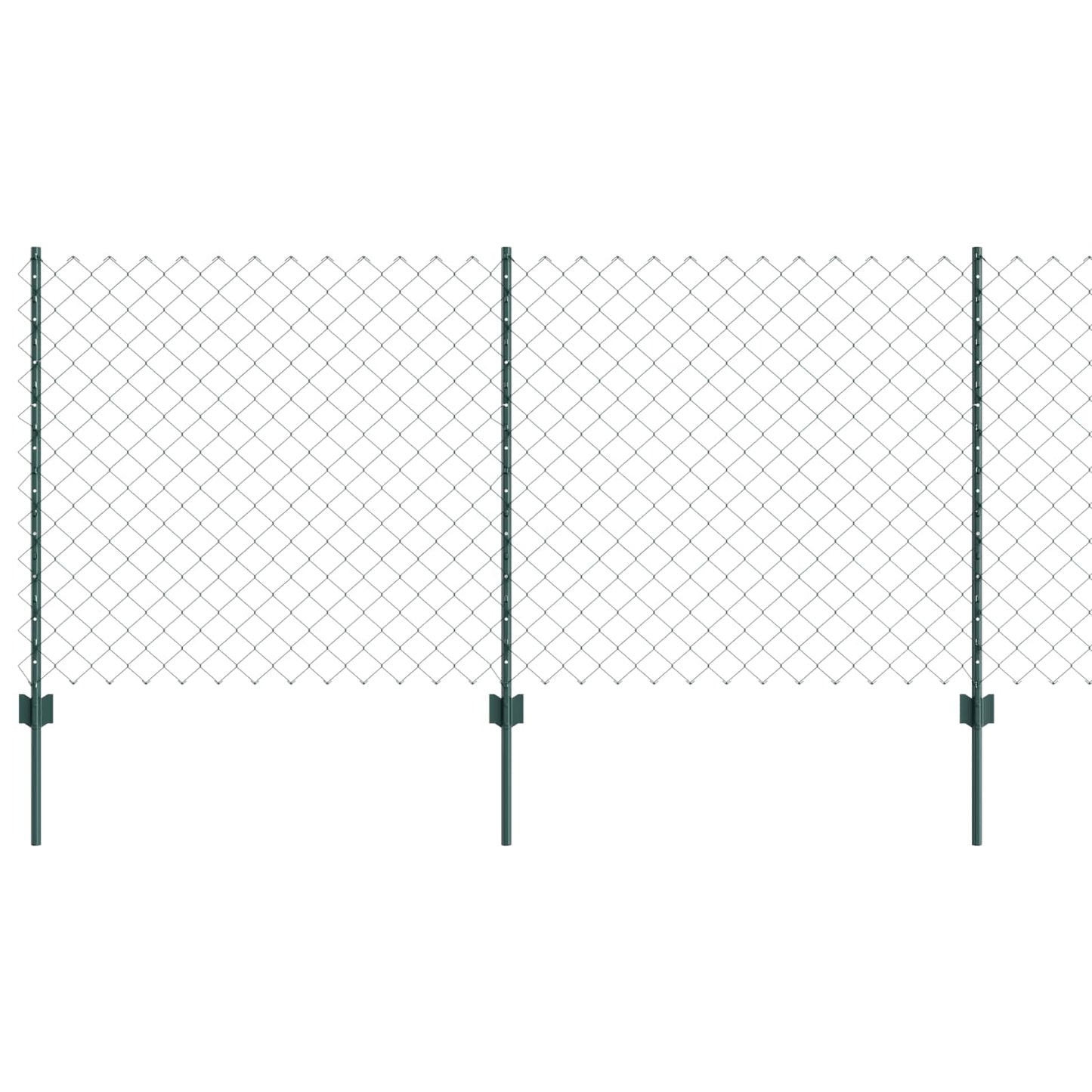 Recinzione Vidaxxl con palo verde 1 x 10 m in acciaio e PVC