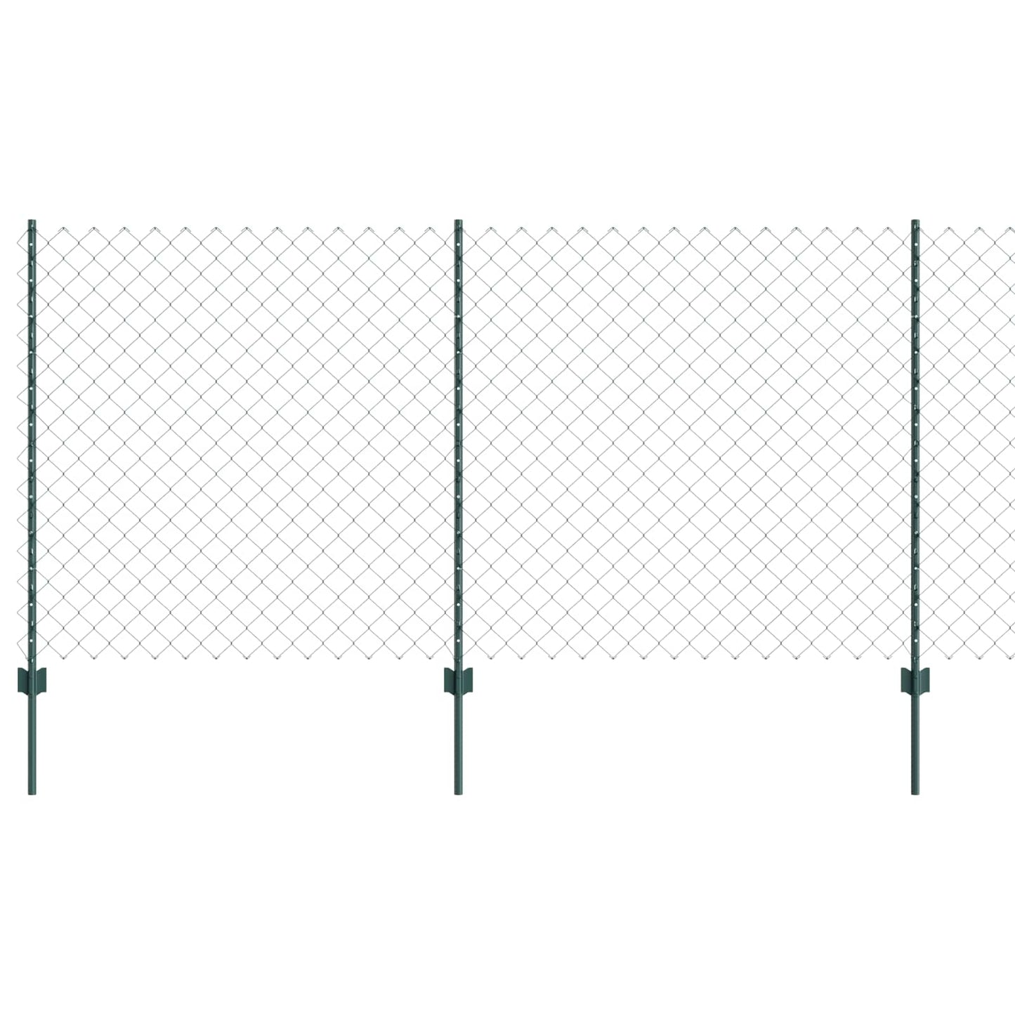 Recinzione Vidaxxl con palo verde 1,2 x 10 m in acciaio e PVC