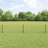 Valla vidaxl con poste gris 0,4 x 10 m acero y PVC