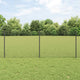 Recinzione Vidaxl con palo grigio 0,8 x 10 m in acciaio e PVC