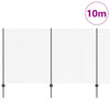 Valla vidaxl con poste gris 1,4 x 10 m acero y PVC