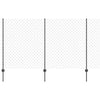 Recinzione Vidaxl con palo grigio 1,4 x 10 m in acciaio e PVC