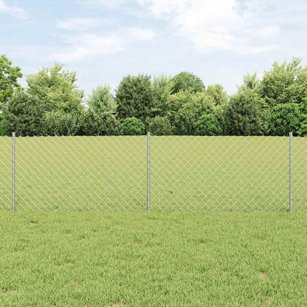 Recinzione Vidaxxl con palo argento 0,6 x 10 m in acciaio