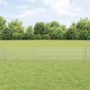 Vidaxl hek met paal zilver 0,4 x 10 m staal
