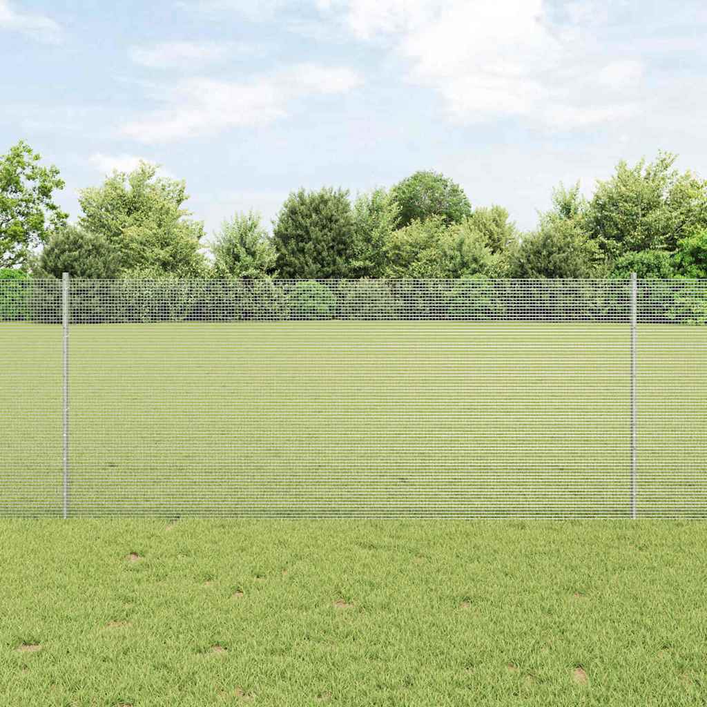 Recinzione Vidaxxl con palo argento 1 x 10 m in acciaio