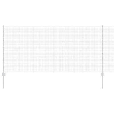 Vidaxl hek met paal zilver 1 x 10 m staal