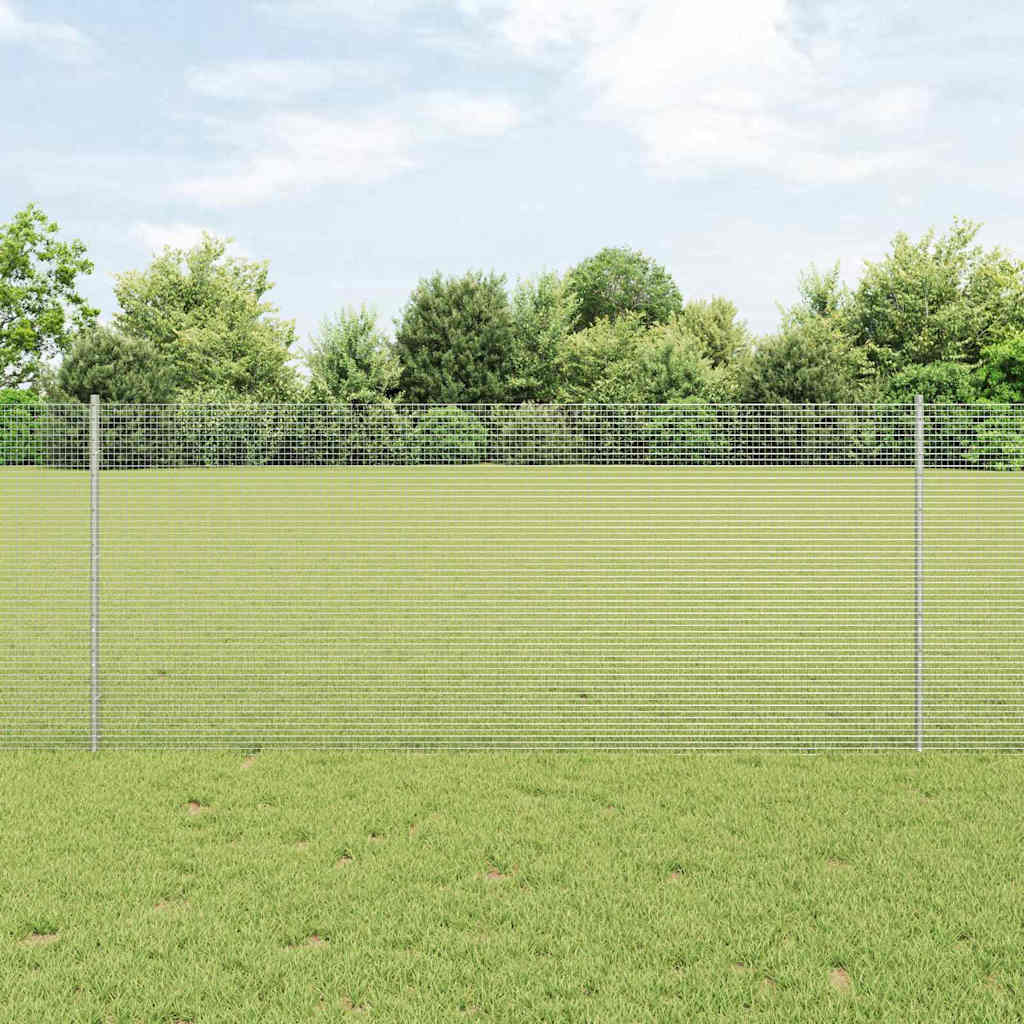 Recinzione Vidaxxl con palo argento 1 x 10 m in acciaio