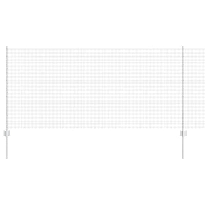 Vidaxl hek met paal zilver 1 x 10 m staal