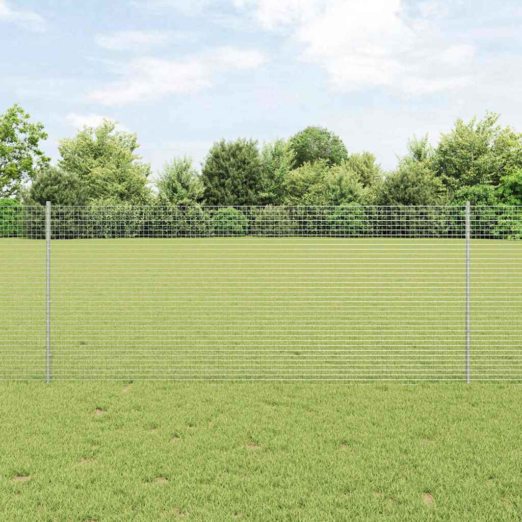 Recinzione Vidaxxl con palo argento 1 x 10 m in acciaio