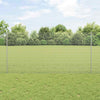 Vidaxl hek met paal zilver 1,2 x 10 m staal