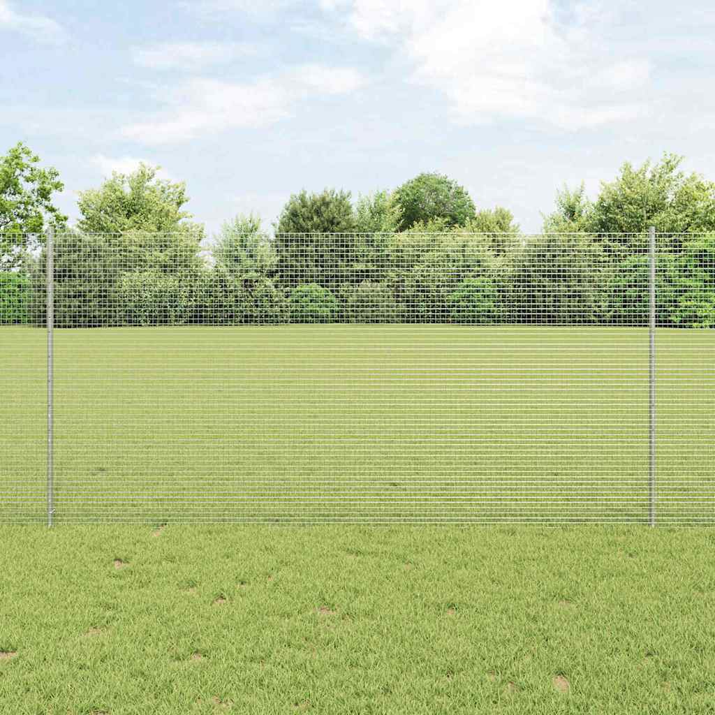 Recinzione Vidaxxl con palo argento 1,2 x 10 m in acciaio