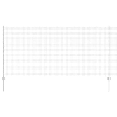 Vidaxl hek met paal zilver 1,2 x 10 m staal