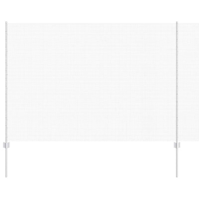 Vidaxl hek met paal zilver 1,5 x 10 m staal