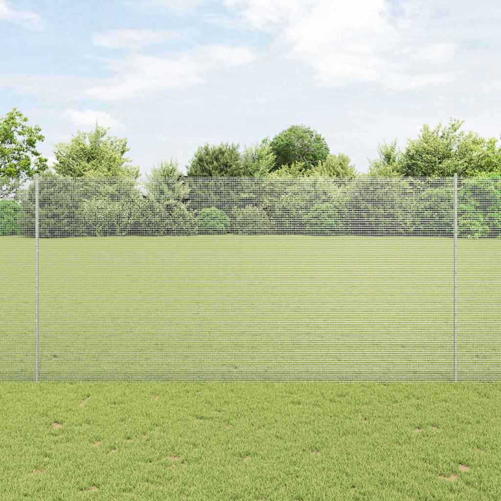 Recinzione Vidaxxl con palo argento 1,6 x 10 m in acciaio