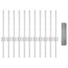Vidaxl hek met paal zilver 0,4 x 25 m staal