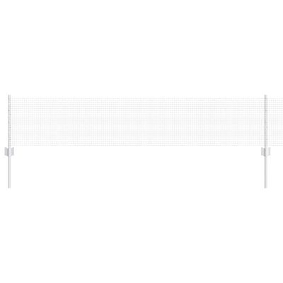 Vidaxl hek met paal zilver 0,4 x 25 m staal