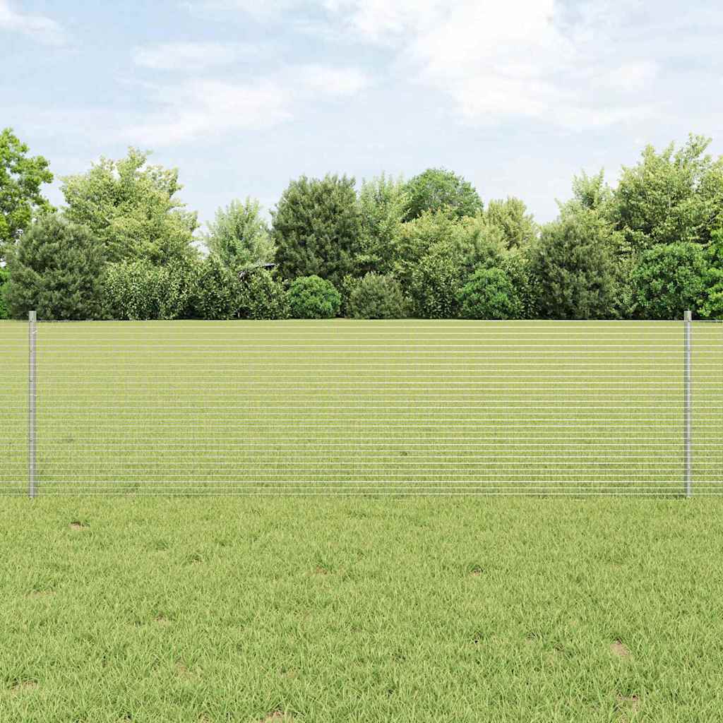 Recinzione Vidaxxl con palo argento 0,6 x 25 m in acciaio