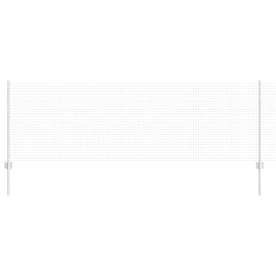 Vidaxl hek met paal zilver 0,8 x 25 m staal